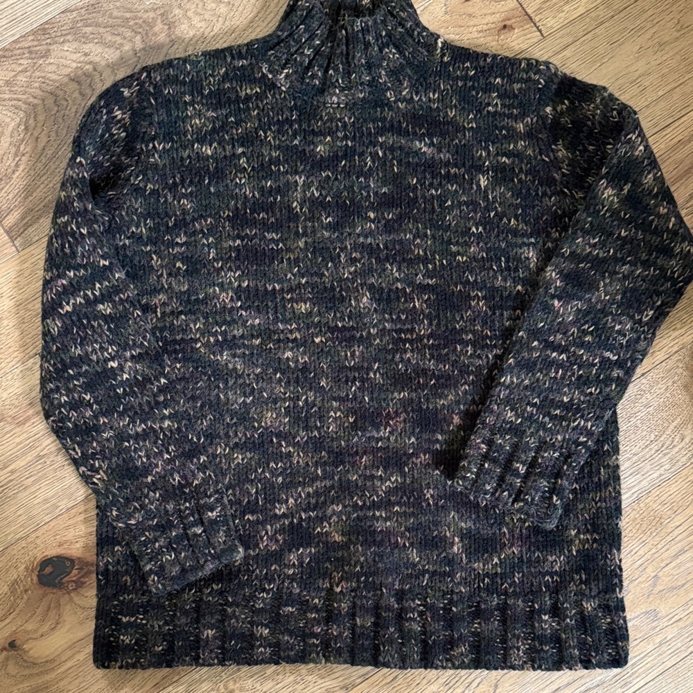 Jones New York Dark Multicolor Turtleneck Sweater😊